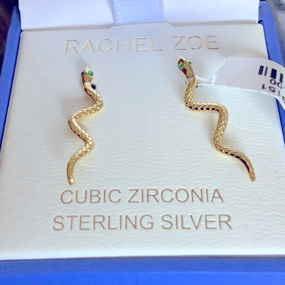 Rachel Zoe Snake Crawler Earrings